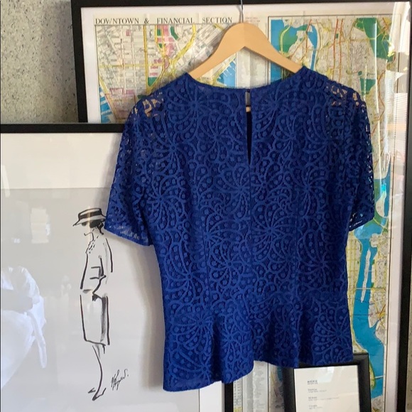 Club Monaco Lace Peplum Top - Picture 2 of 2